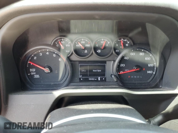 2023 Chevrolet Silverado 1500 Work Truck with VIN 3GCNAAEK1PG354604, listed as a Copart auction lot 55386455 with 100,453 mi miles and Clean Title. Bid and sale history available at DreamBid. Image 9.