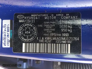 2021 Hyundai Elantra SEL with VIN KMHLM4AG9MU171764, listed as a Copart auction lot 89169465 with 85,235 mi miles and Salvage Title. Bid and sale history available at carsss.com. Image 12.