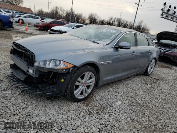 2015 Jaguar XJ with VIN SAJWA2GZ4F8V82350, listed as a Copart auction lot 83824414 with 47,767 mi miles and Salvage Title. Bid and sale history available at carsss.com. Image 1.