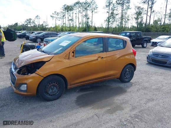 2020 Chevrolet Spark LS with VIN KL8CB6SA7LC408314, listed as a IAAI auction lot 41898587 with 74,419 mi miles. Bid and sale history available at carsss.com. Image 2.