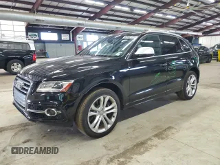 2017 Audi SQ5 Premium Plus with VIN WA1CCAFP9HA039653, listed as a Copart auction lot 62932125 with 54,834 mi miles and Salvage title. Bid and sale history available at DreamBid. Image 1.