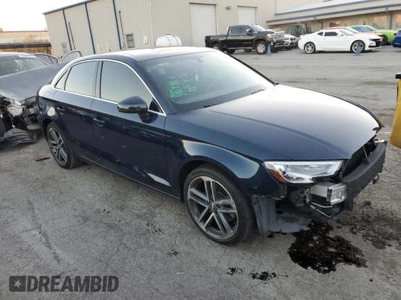2019 Audi A3 Sedan Premium with VIN WAUAUGFF3K1011498, listed as a Copart auction lot 76357313 with 52,894 mi miles. Bid and sale history available at carsss.com. Image 4.