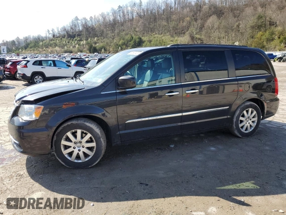 2015 Chrysler Town & Country Touring with VIN 2C4RC1BG1FR628145, listed as a Copart auction lot 50597435 with 115,177 mi miles and Salvage Title. Bid and sale history available at carsss.com. Image 1.