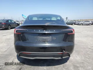 2025 Tesla Model 3 Long Range with VIN 5YJ3E1EA8SF918928, listed as a Copart auction lot 53454155 with 2,061 mi miles and Salvage title. Bid and sale history available at DreamBid. Image 6.