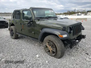 2023 Jeep Wrangler Sport S with VIN 1C4HJXDG0PW629815, listed as a Copart auction lot 53826875 with 9,260 mi miles and Salvage Title. Bid and sale history available at DreamBid. Image 4.