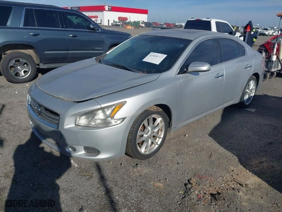 2014 Nissan Maxima 3.5 SV with VIN 1N4AA5AP9EC430129, listed as a IAAI auction lot 41808313 with 169,016 mi miles. Bid and sale history available at carsss.com. Image 2.