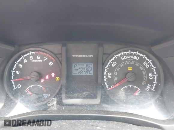 2017 Toyota Tacoma SR with VIN 5TFAX5GNXHX098715, listed as a IAAI auction lot 41381938 with 155,787 mi miles. Bid and sale history available at carsss.com. Image 7.
