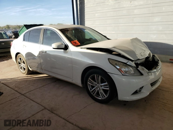 2012 Infiniti G25 Journey with VIN JN1DV6APXCM700433, listed as a Copart auction lot 85270994 with Not provided miles and Salvage title. Bid and sale history available at DreamBid. Image 4.