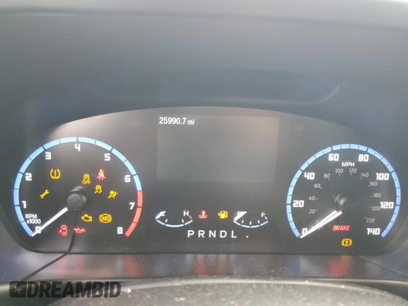 2023 Ford Bronco Sport Heritage with VIN 3FMCR9G68PRD23204, listed as a Copart auction lot 56588845 with 25,990 mi miles and Salvage title. Bid and sale history available at DreamBid. Image 9.