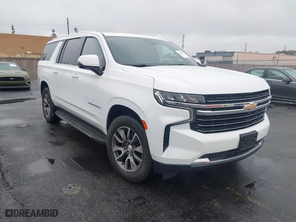 2021 Chevrolet Suburban LT with VIN 1GNSCCKD2MR150654, listed as a IAAI auction lot 41529412 with 36,479 mi miles. Bid and sale history available at carsss.com. Image 1.