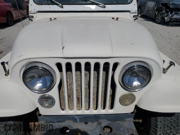 1978 Jeep CJ z VIN J8F83AH110988, wystawiony jako Copart lot #73996844 z przebiegiem Nie podano mil oraz Czysty tytuł • Clean title. Historia ofert i sprzedaży dostępna na DreamBid. Obrazek 11.
