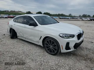 2024 BMW X4 M40i with VIN 5UX43DT02R9X54021, listed as a Copart auction lot 80482964 with 7,657 mi miles and Salvage Title. Bid and sale history available at carsss.com. Image 4.