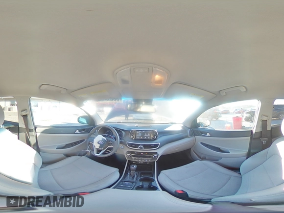 2019 Hyundai Tucson Sport with VIN KM8J33AL7KU950109, listed as a Copart auction lot 86636104 with 53,369 mi miles and Salvage Title. Bid and sale history available at carsss.com. Image 14.