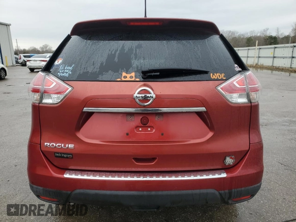 2016 Nissan Rogue S with VIN KNMAT2MT9GP632928, listed as a Copart auction lot 87651395 with 85,793 mi miles and Salvage Title. Bid and sale history available at carsss.com. Image 6.