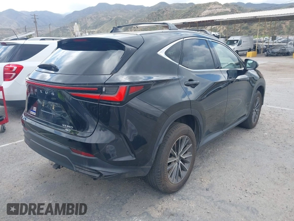 2022 Lexus NX with VIN 2T2AGCEZ7NC013748, listed as a IAAI auction lot 42131913 with Not Provided miles. Bid and sale history available at carsss.com. Image 4.
