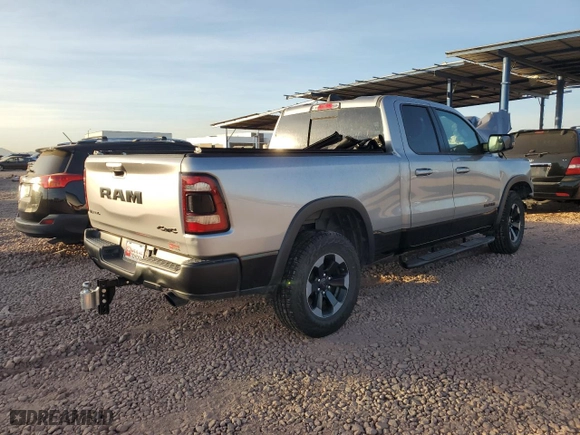 2019 Ram 1500 Rebel with VIN 1C6SRFET2KN885013, listed as a Copart auction lot 85568184 with 76,235 mi miles and Salvage Title. Bid and sale history available at carsss.com. Image 3.