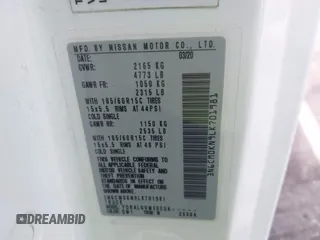 2020 Nissan NV200 SV с VIN 3N6CM0KN9LK701981, выставлен на аукционе IAAI как лот 40386960 с пробегом 64 373 миль миль и . История ставок и продаж доступна на DreamBid. Изображение 9.