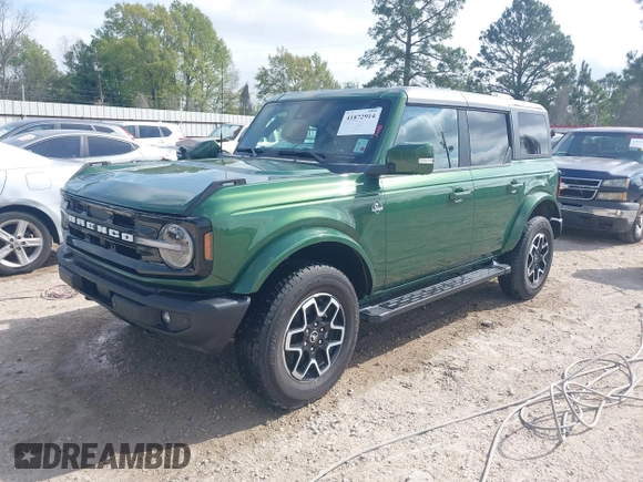 2023 Ford Bronco with VIN 1FMDE5BH7PLC03247, listed as a IAAI auction lot 41872914 with 11,302 mi miles. Bid and sale history available at carsss.com. Image 2.