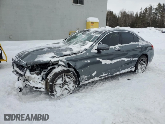 2020 Mercedes-Benz C 300 with VIN 55SWF8EB2LU328929, listed as a Copart auction lot 87035954 with 31,709 mi miles and Salvage title. Bid and sale history available at DreamBid. Image 1.