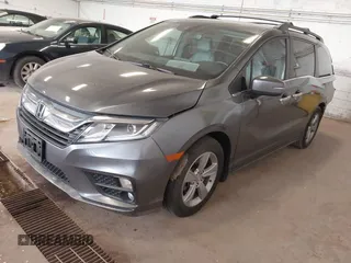 2018 Honda Odyssey EX-L z VIN 5FNRL6H79JB013982, wystawiony jako IAAI lot #42288040 z przebiegiem 82 416 mil mil oraz . Historia ofert i sprzedaży dostępna na DreamBid. Obrazek 2.