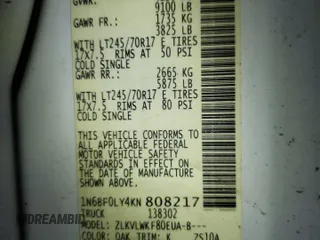 2019 Nissan NV Cargo SV z VIN 1N6BF0LY4KN808217, wystawiony jako Copart lot #47022995 z przebiegiem Nie podano mil oraz Tytuł czysty. Historia ofert i sprzedaży dostępna na DreamBid. Obrazek 14.