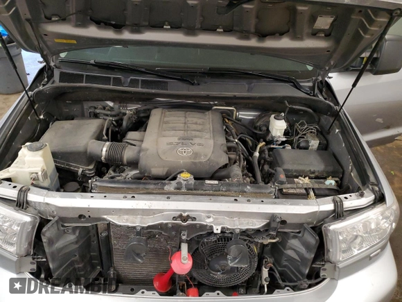 2011 Toyota Sequoia SR5 with VIN 5TDBY5G16BS048406, listed as a Copart auction lot 46434295 with 136,739 mi miles and Salvage Title. Bid and sale history available at carsss.com. Image 12.