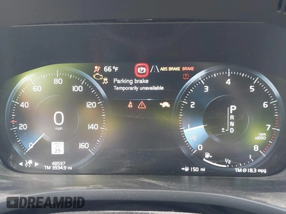 2020 Volvo XC60 Inscription with VIN YV4A22RL4L1566651, listed as a IAAI auction lot 42058491 with 48,597 mi miles and . Bid and sale history available at DreamBid. Image 7.