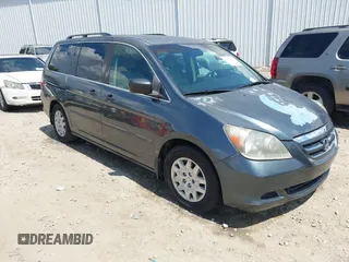 2005 Honda Odyssey LX with VIN 5FNRL38225B068119, listed as a IAAI auction lot 42667516 with 173,075 mi miles and . Bid and sale history available at DreamBid. Image 1.