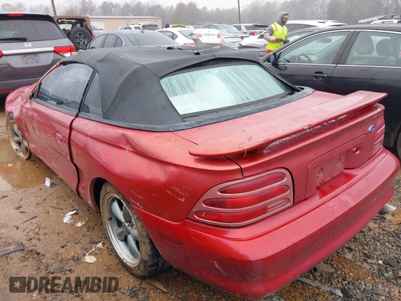 1994 Ford Mustang with VIN 1FALP45T5RF218731, listed as a IAAI auction lot 41569318 with 134,577 mi miles and . Bid and sale history available at DreamBid. Image 3.