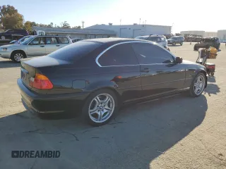 2001 BMW 3 Series 330Ci with VIN WBABN53421JU30014, listed as a Copart auction lot 46181895 with 238,938 mi miles and Salvage Title. Bid and sale history available at carsss.com. Image 3.