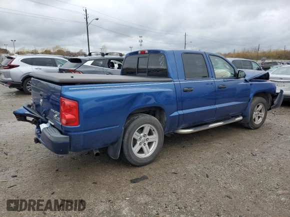 2009 Dodge Dakota SXT with VIN 1D7HE38K39S778117, listed as a Copart auction lot 80775004 with Not Provided miles and Salvage Title. Bid and sale history available at DreamBid. Image 3.