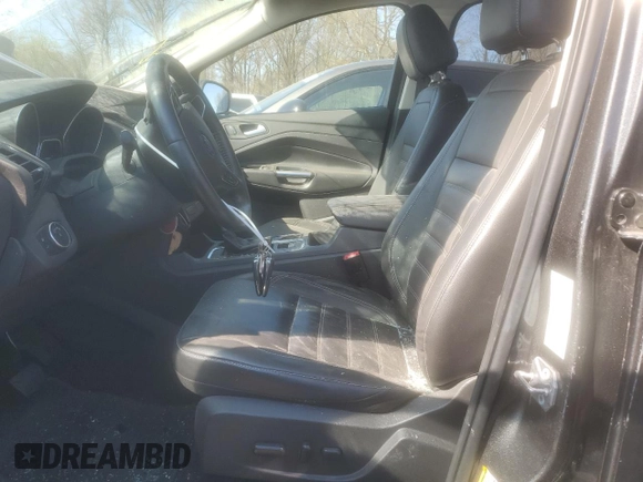 2017 Ford Escape Titanium with VIN 1FMCU9J99HUB91050, listed as a Copart auction lot 50407245 with 40,242 mi miles and Salvage Title. Bid and sale history available at carsss.com. Image 7.