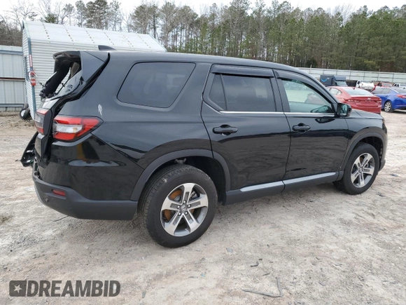 2025 Honda Pilot EX-L z VIN 5FNYG1H40SB015128, wystawiony jako Copart lot #48028125 z przebiegiem Nie podano mil oraz Szkoda całkowita • Salvage title. Historia ofert i sprzedaży dostępna na DreamBid. Obrazek 3.