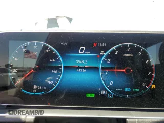 2022 Mercedes-Benz GLS 450 with VIN 4JGFF5KE4NA596127, listed as a Copart auction lot 67407434 with 44,336 mi miles and Salvage Title. Bid and sale history available at DreamBid. Image 9.