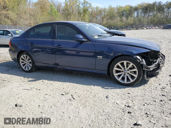 2011 BMW 3 Series 328i xDrive with VIN WBAPK5G51BNN51791, listed as a Copart auction lot 53617095 with 109,988 mi miles and Salvage Title. Bid and sale history available at carsss.com. Image 4.