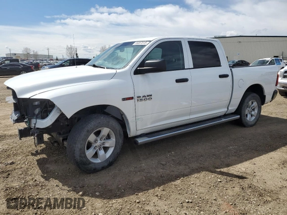 2016 Ram 1500 Tradesman with VIN 1C6RR7KM3GS102145, listed as a Copart auction lot 55087015 with 104,058 mi miles and Salvage title. Bid and sale history available at DreamBid. Image 1.