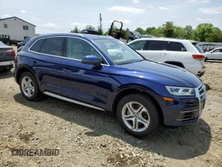 2018 Audi Q5 Premium Plus with VIN WA1BNBFY3J2043153, listed as a Copart auction lot 61802755 with 34,583 mi miles and Salvage title. Bid and sale history available at DreamBid. Image 4.
