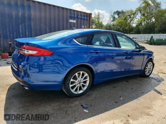 2017 Ford Fusion SE with VIN 3FA6P0H77HR185530, listed as a Copart auction lot 64722835 with 95,598 mi miles and Non repairable. Bid and sale history available at DreamBid. Image 3.