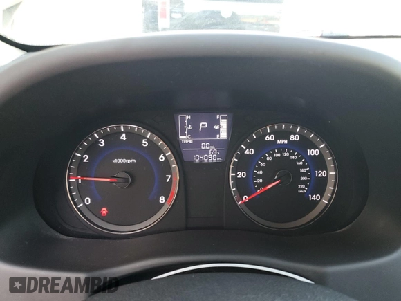 2017 Hyundai Accent SE with VIN KMHCT4AE5HU250839, listed as a Copart auction lot 52070145 with 104,090 mi miles and Salvage Title. Bid and sale history available at carsss.com. Image 9.