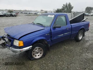 2003 Ford Ranger XL with VIN 1FTYR10U33TA19758, listed as a Copart auction lot 44189555 with 76,858 mi miles and Salvage Title. Bid and sale history available at carsss.com. Image 1.