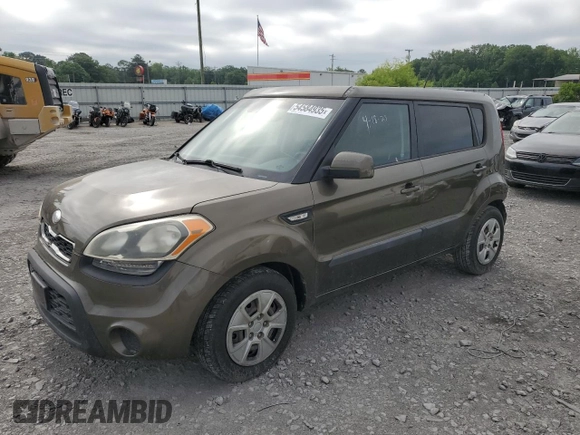 2013 Kia Soul with VIN KNDJT2A55D7515347, listed as a Copart auction lot 54584935 with 130,830 mi miles and Salvage Title. Bid and sale history available at DreamBid. Image 1.