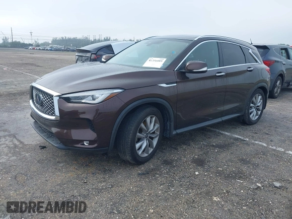 2020 Infiniti QX50 Luxe with VIN 3PCAJ5M10LF119755, listed as a IAAI auction lot 41356089 with 39,243 mi miles and . Bid and sale history available at DreamBid. Image 17.