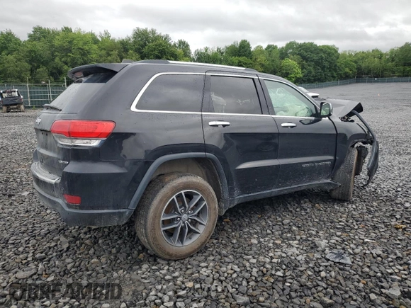 2018 Jeep Grand Cherokee Limited z VIN 1C4RJFBG7JC299360, wystawiony jako Copart lot #59839915 z przebiegiem Nie podano mil oraz Szkoda całkowita • Salvage title. Historia ofert i sprzedaży dostępna na DreamBid. Obrazek 3.