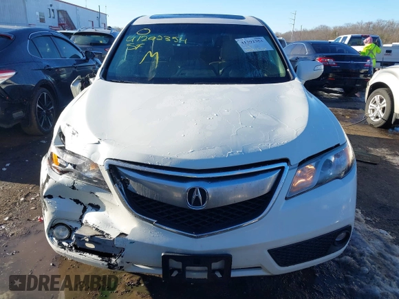 2014 Acura RDX Tech Pkg with VIN 5J8TB3H59EL006847, listed as a IAAI auction lot 41292354 with 135,300 mi miles. Bid and sale history available at carsss.com. Image 12.
