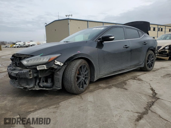 2019 Nissan Maxima Platinum z VIN 1N4AA6AV3KC368582, wystawiony jako Copart lot #42579395 z przebiegiem 197 427 mil mil oraz Szkoda całkowita • Salvage title. Historia ofert i sprzedaży dostępna na DreamBid. Obrazek 1.