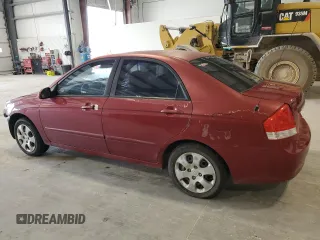 2009 Kia Spectra EX with VIN KNAFE221195645623, listed as a Copart auction lot 68252314 with 157,500 mi miles and Salvage Title. Bid and sale history available at carsss.com. Image 2.