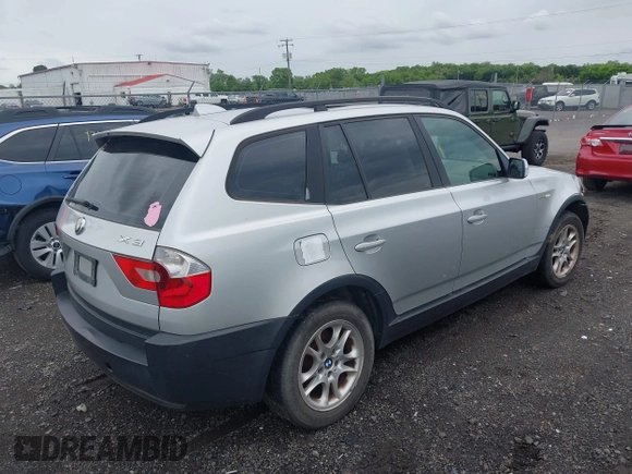 2004 BMW X3 2.5i with VIN WBXPA73494WC42779, listed as a IAAI auction lot 42233818 with 257,932 mi miles and . Bid and sale history available at DreamBid. Image 4.
