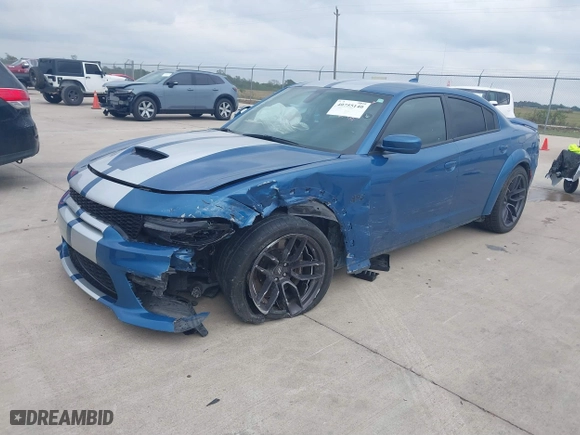 2020 Dodge Charger Scat Pack with VIN 2C3CDXGJ5LH185742, listed as a IAAI auction lot 40755140 with 1 mi miles. Bid and sale history available at carsss.com. Image 2.