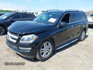 2016 Mercedes-Benz GL with VIN 4JGDF2EE7GA688353, listed as a IAAI auction lot 41828162 with 109,726 mi miles. Bid and sale history available at carsss.com. Image 2.