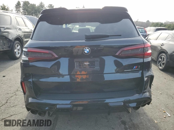 2020 BMW X5 M Competition with VIN 5YMJU0C00L9C64091, listed as a Copart auction lot 83118204 with 0 mi miles and Salvage Title. Bid and sale history available at carsss.com. Image 6.